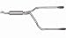 Split Rear Dual Exhaust Kit Exit Is Straight Out The Back Incl. Muffler/Pipes/Stainle...