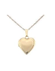 Teens 14K Gold Heart Locket With Chain (15 inches)