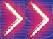 Guslights L.E.D Car, Truck, SUV, Van, Bus, RV Camper, Trailer Turn Signal Arrows (For: Mirror, Window, Trailer, Tail Lamps, etc.)