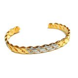 Magnetic Pain Releif Therapy Bracelet in Gold Rope Design 2