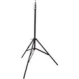 Profoto 8' Compact Lightstand with 5/8 Mounting Stud, 3 Section with 2 Risers, Black.