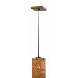 Forecast F1924-70 Alentejo - One Light Pendant  Merlot Bronze Finish with Cork Over Clear Glass
