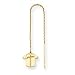 14K Cleveland Indians Jersey Threader Earrings
