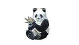 Panda & Bamboo Silver and Enamel Pin