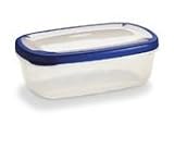 RUBBERMAID 5160RDEBLUBLU, 1.7 QUART RECTANGLE, Case of 6