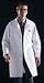 Lab Coat, Unisex, White, Knee Length, Medium Size, 83044QHWM