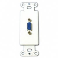 Cables To Go 37052 Decorative HD15 VGA Insert (White)