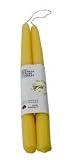 Natural Beeswax Taper Candle Pair