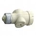 004-1403I TWIN SOCKET ADAPTER COLOR:IVORY