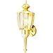 Carriage Lamp Polished Brass with Motion Detector