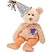 Ty Beanie Babies Happy Birthday Bear October with Hat Retired
