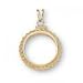 Bezel 14kt Rope 1 Ounce Gold Eagle