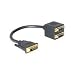DELOCK Adapter DVI25 Stecker zu 2x DVI25 Buchse