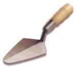 Rose Buttering Trowel with 5 inch wood handle standard shank