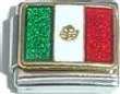 Clearly Charming Mexico Flag Italian Charm Bracelet Link