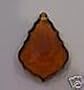 38mm Amber French Cut Crystal Prisms-set of 10 pcs #911-38