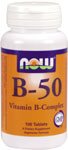 B-50 by NOW Foods - Vitamins (100 Vegetarian Tablets)