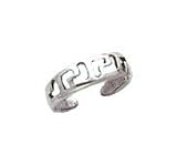 Toe Ring - Sterling Silver Antiqued