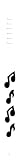 Perri's Leathers Leather Music Notes-Black On White