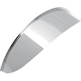 Plain Chrome Visor Peak for Motorcycle Headlight - 7" (180mm) Large