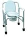 Aluminum Wheeled Commode w/12 Qt. Pail