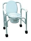 Buy Aluminum Wheeled Commode w/12 Qt. Pail (Commodes, Health & Personal Care, Products, Health Care, Medical Supplies & Equipment, Bathroom Aids & Safety, Toilet Seats & Commodes, Bedside Commodes)