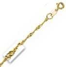 14k Yellow Gold 16 Inch X 1.5 mm Singapore Chain Necklace - O Ring Clasp