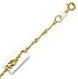 14k Yellow Gold 24 Inch X 1.5 mm Singapore Chain Necklace - O Ring Clasp - JewelryWeb