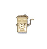 Adding Machine, 14K Gold Charm