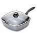 Swiss Diamond Nonstick 11" Cast-Aluminum Square Saut� Pan with Lid