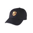 Porsche Black Crest Logo Hat
