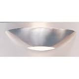 1 Light Halogen Vanity in a Brushed Steel finish, Satin Etched glass