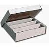 BCW Monster 4 Row Storage Box (3200 Ct.) - Corrugated Cardboard Storage Box - Baseball, Football, Basketball, Hockey, Nascar, Sportscards, Gaming & Trading Cards Collecting Supplies