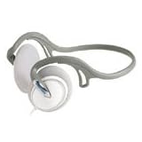White iPod Neckband Headphones