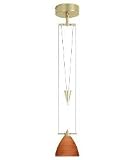 Besa Lighting Mia Cherry 12V Satin Gold Swivel Mini Pendant