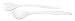 from zak! designs zak! designs 2-Tone Salad Server White, 29cm Model z1313-0427