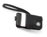 iPod Nano Stripe Leather Carry Case - Black & White Stripe