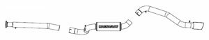 MagnaFlow 16821 Stainless Steel Cat Back Exhaust System 2007 - 2009 Mazda 3