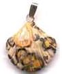 Leopard Skin Jasper Shell Pendant