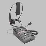 Deluxe Amplifier With Headset Kit, Microphone With Speaker, Volume Control, Quick Disconnect Mute Function, PC Connection, Black