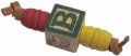 AC 035AH ABC 1-Block 4.5in x 1in Hand Held Bird Toy
