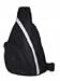 Light Weight Sling Backpack Sports Bag, Black