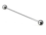 16G SURGICAL STAINLESS STEEL INDUSTRIAL BARBELL 5MM - 1 1/4 inches