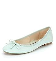 Bow Glitter Ballet Pumps