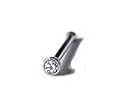 Diamond nose bone in 14 karat NICKEL FREE white gold