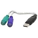Sabrent SBT-PS2U USB to Dual 2-Port PS/2 Splitter Cable Converter