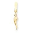 14K 3D Hollow Italian Horn TummyToy Belly Ring - JewelryWeb