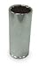 Westward 1EZV7 Socket, 1/4 In Dr, 12 Point, 8mm, 2 In L