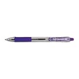 PIL32255 EasyTouch Retractable Ballpoint Pen, Medium Point, Refillable, Purple Ink, Sold per Box