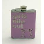 Click here to buy Modern Style Girls Night Out Leather Violet Colored 6oz Flask-Great Bridal Shower Gift! by Simple Luxuries.